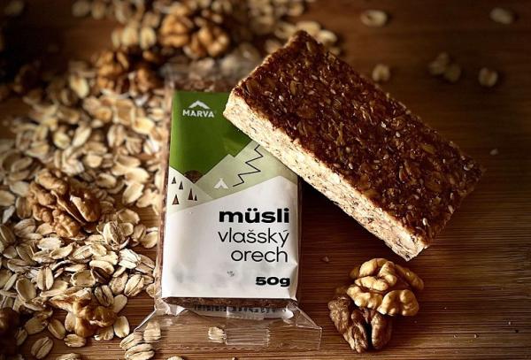 Müsli tyčinka s vlašskými orechami MÜSLI VLAŠSKÝ ORECH 50g