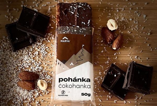 Pohánková tyčinka s horkou čokoládou ČOKOHANKA 50g