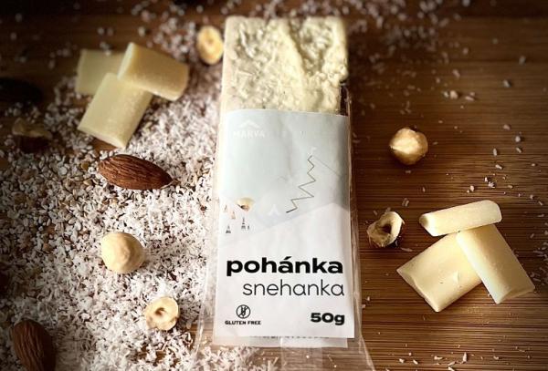 Pohánková tyčinka s bielou čokoládou SNEHANKA 50g