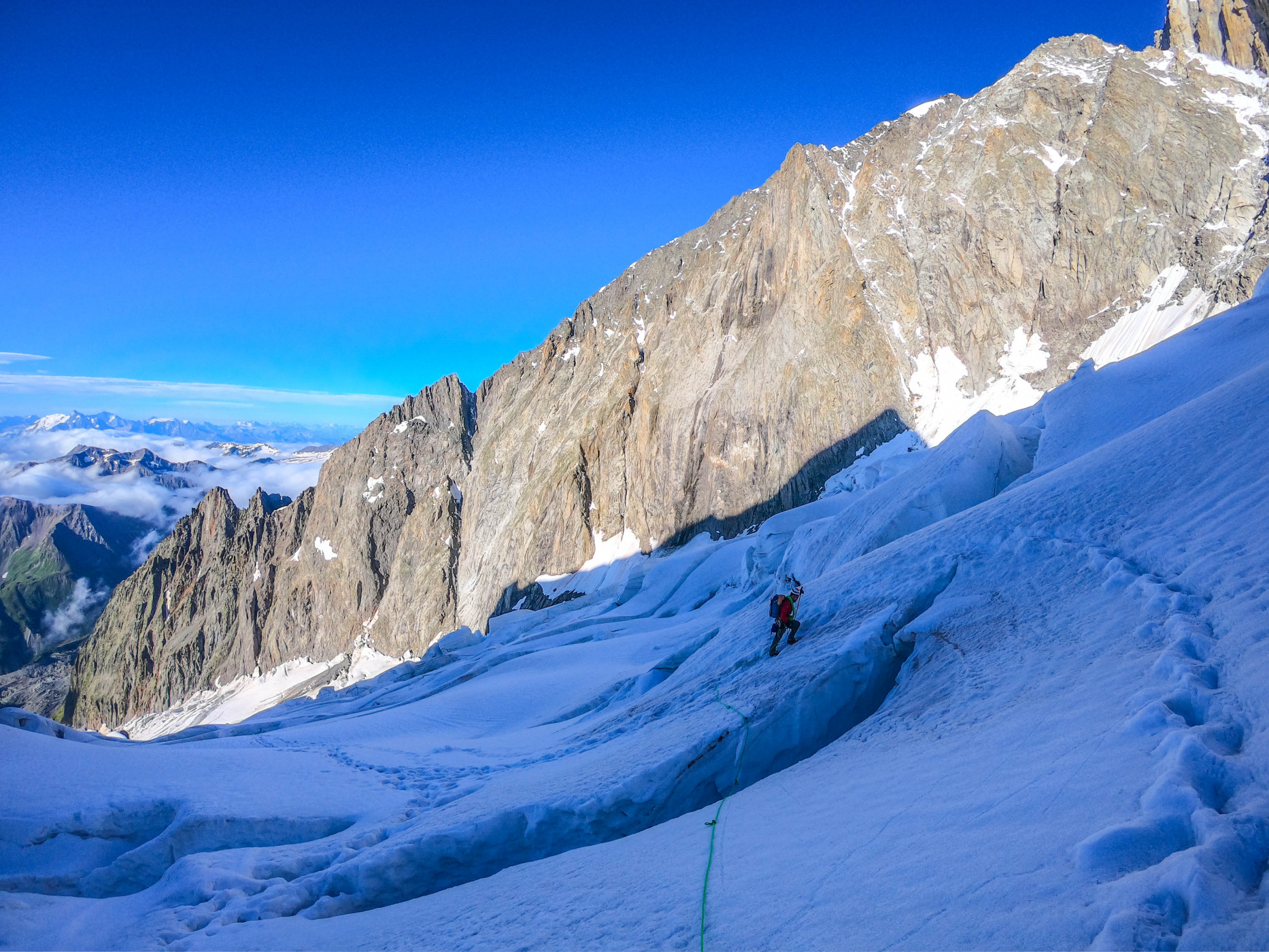 Miška kľučkuje pomedzi trhliny