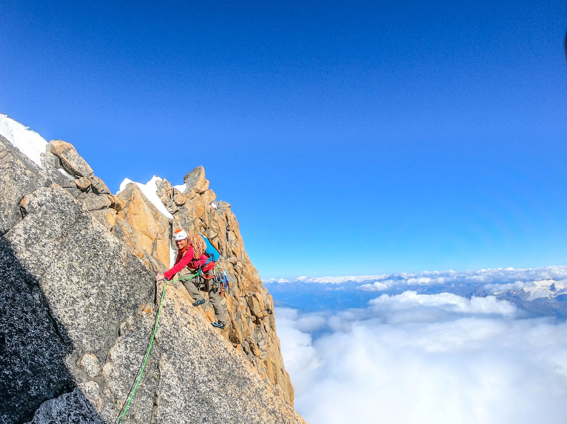Konečne na vrchu steny