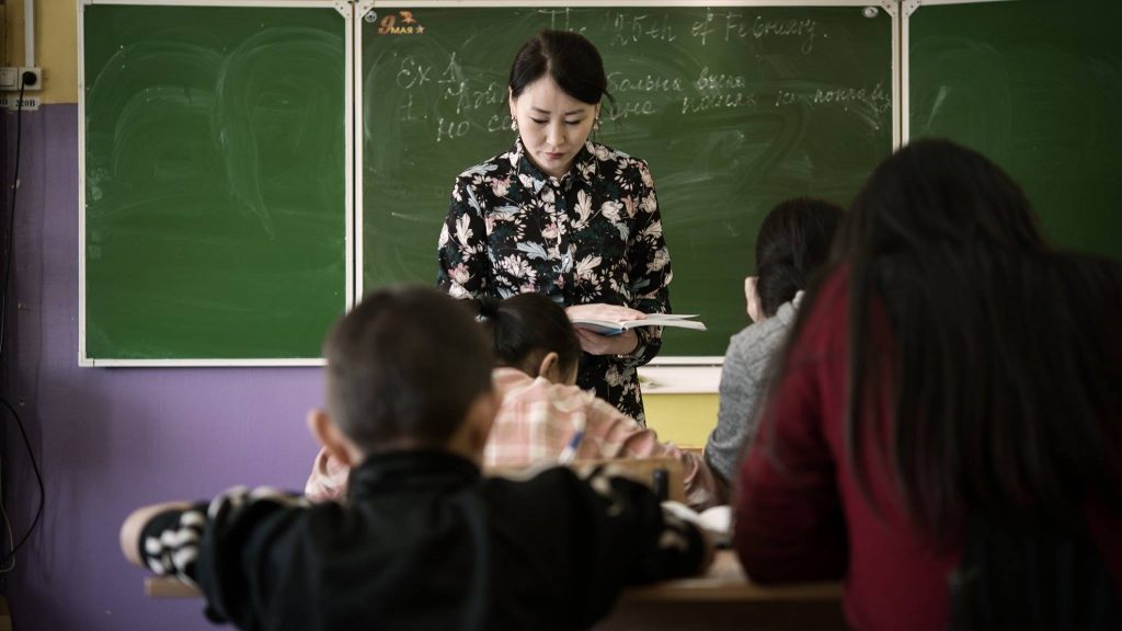 Hodina anglického jazyka v miestnej škole